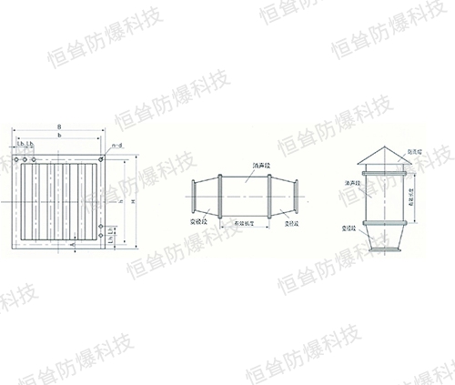 ZDL型中低壓離心風機消聲器